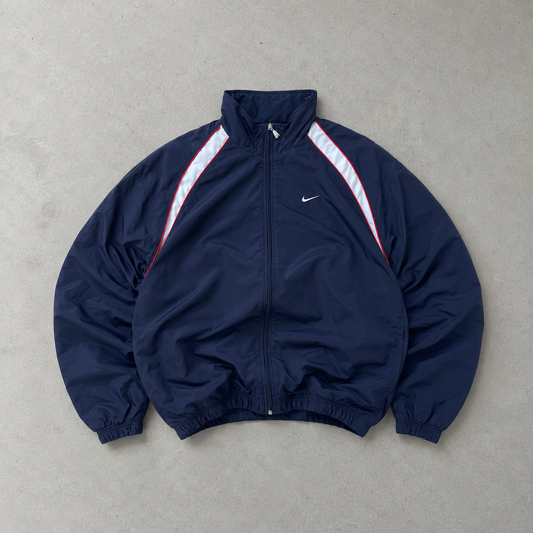 90s 00s Nike Windbreaker Marineblau, White Rare (Size L)