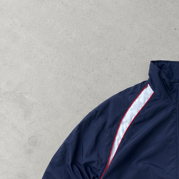 90s 00s Nike Windbreaker Marineblau, White Rare (Size L)