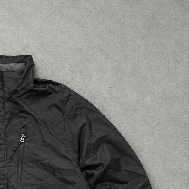 Y2K Champion Windbreaker Schwarz Limited (L)
