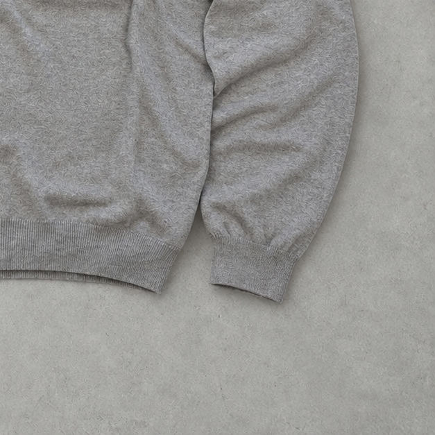 Polo Ralph Lauren Sweater Grau Rare (XXL) Stitched Logo