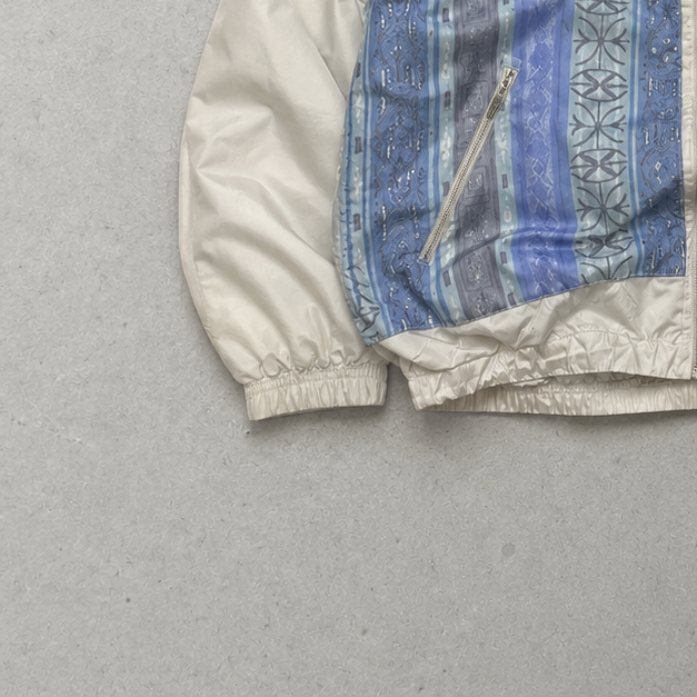 90s Reebok Hoodie Beige / Bunt Rare (L)
