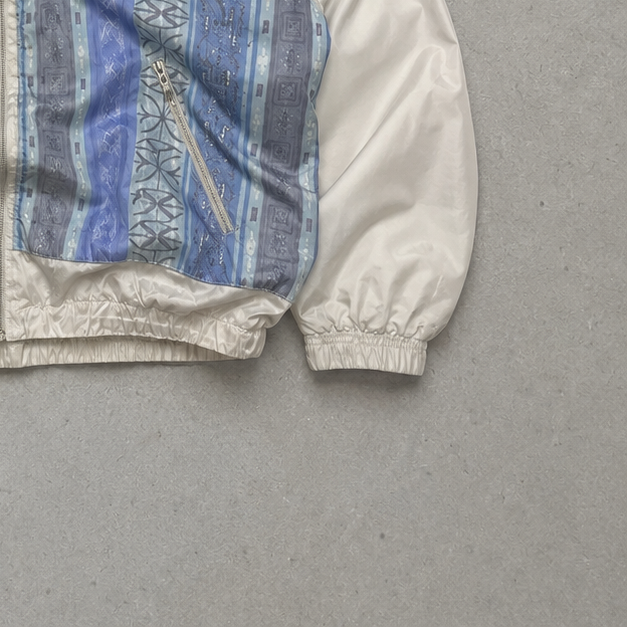 90s Reebok Hoodie Beige / Bunt Rare (L)