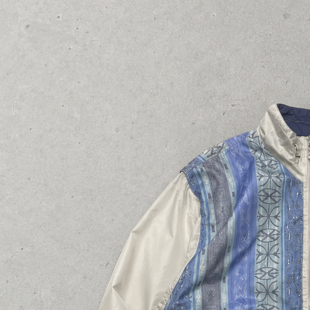 90s Reebok Hoodie Beige / Bunt Rare (L)