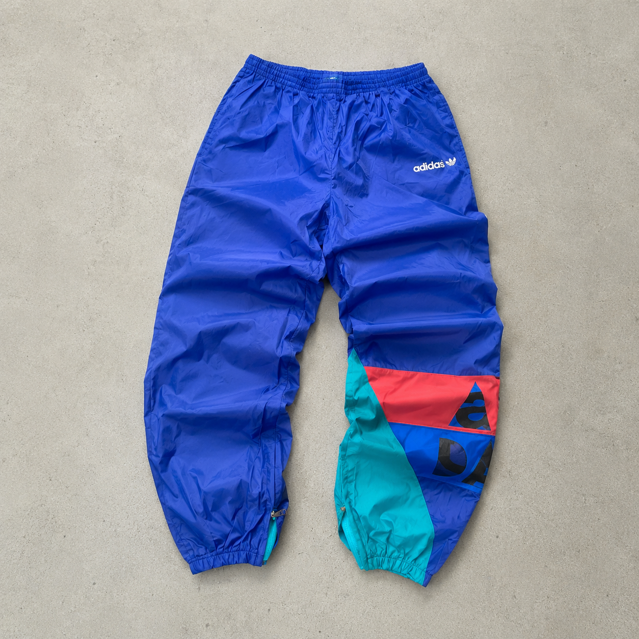 90s Y2K ADIDAS Rain Pants Purple / Pink Limited (L)