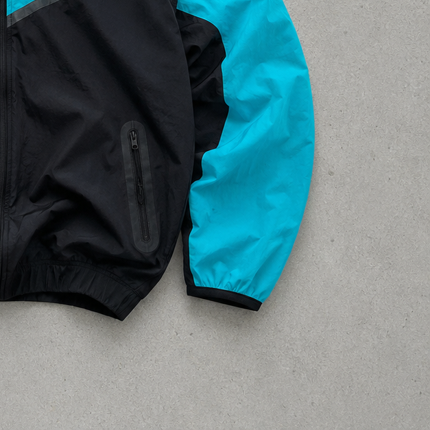 Nike Windbreaker Turquoise Black Rare (L)