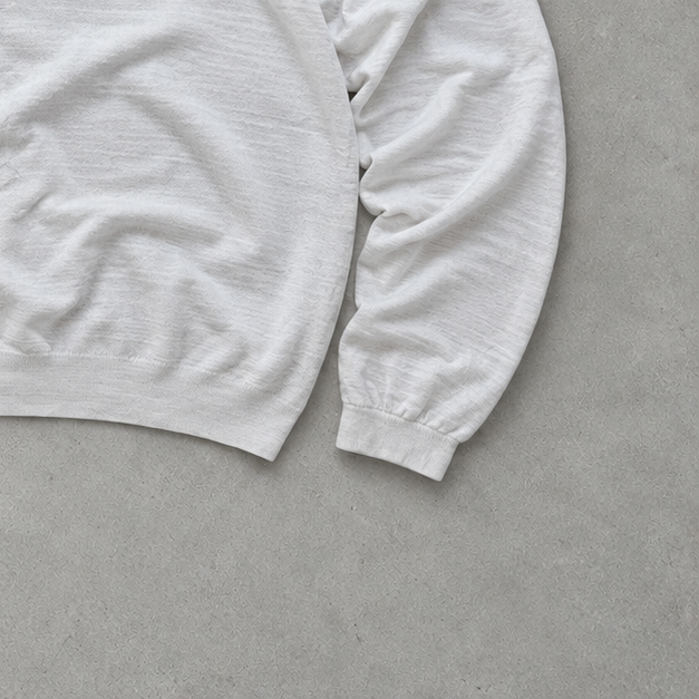 Ralph Lauren Sweater White Stitched Logo Rare (XXL)