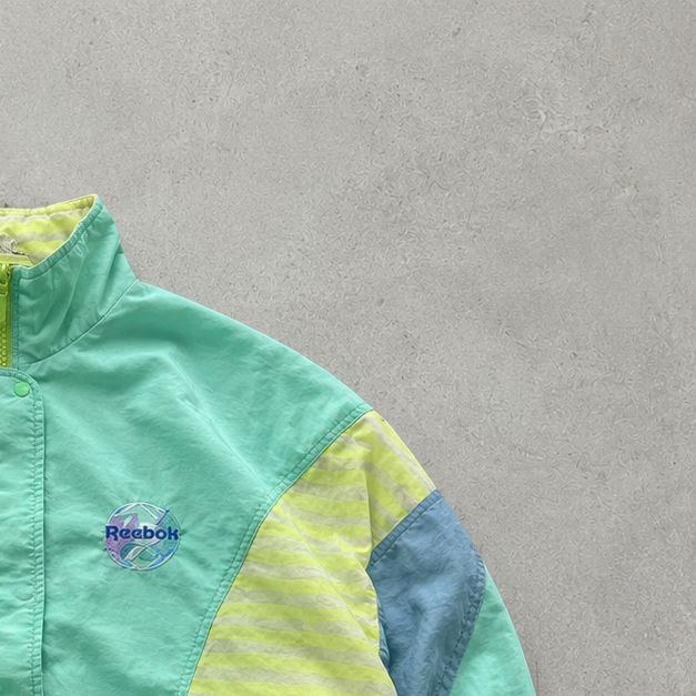 90s Y2K Reebok Jacket Green / Mintgrün Rare (L)
