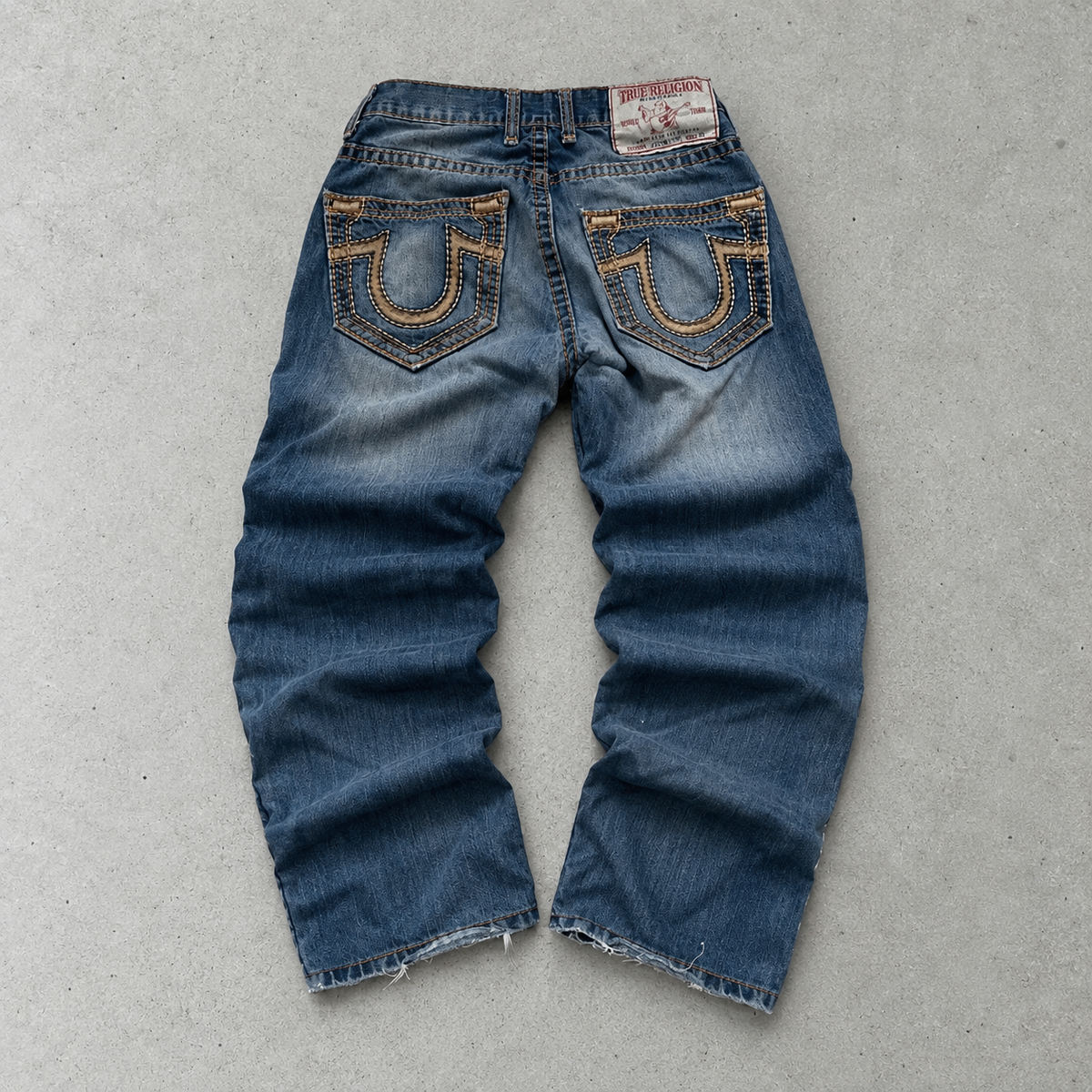 2000er True Religion Straight Fit Jeans Blue Rare (M)