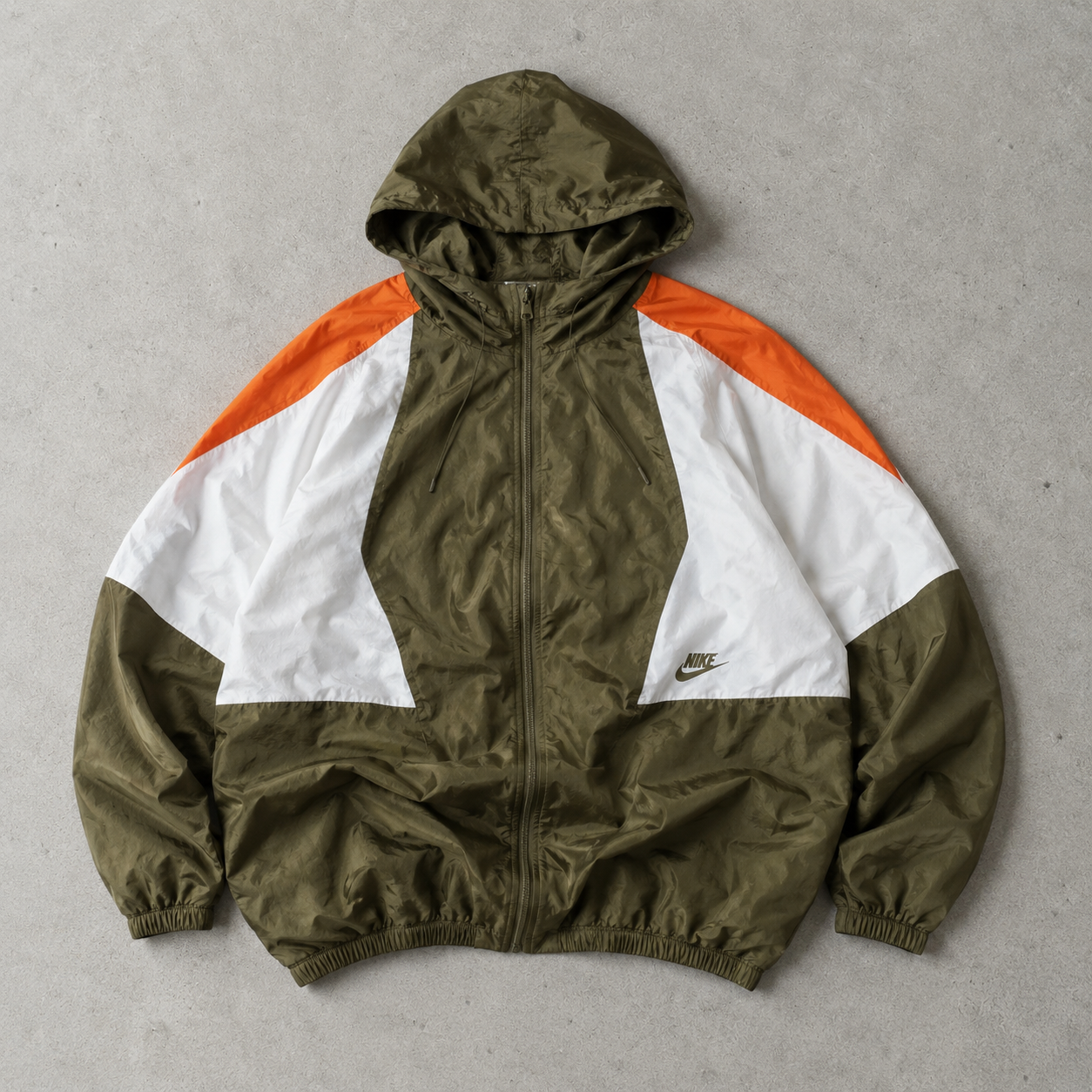 Nike Jacket Khaki, Orange Limited (Size XL)