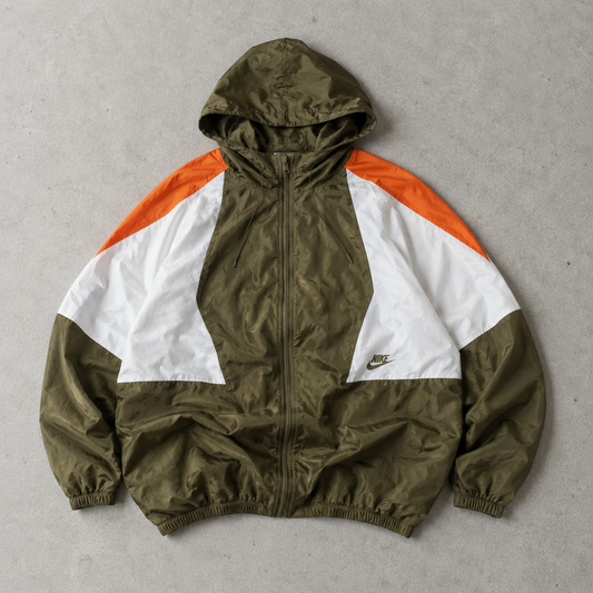 Nike Jacket Khaki, Orange Limited (Size XL)