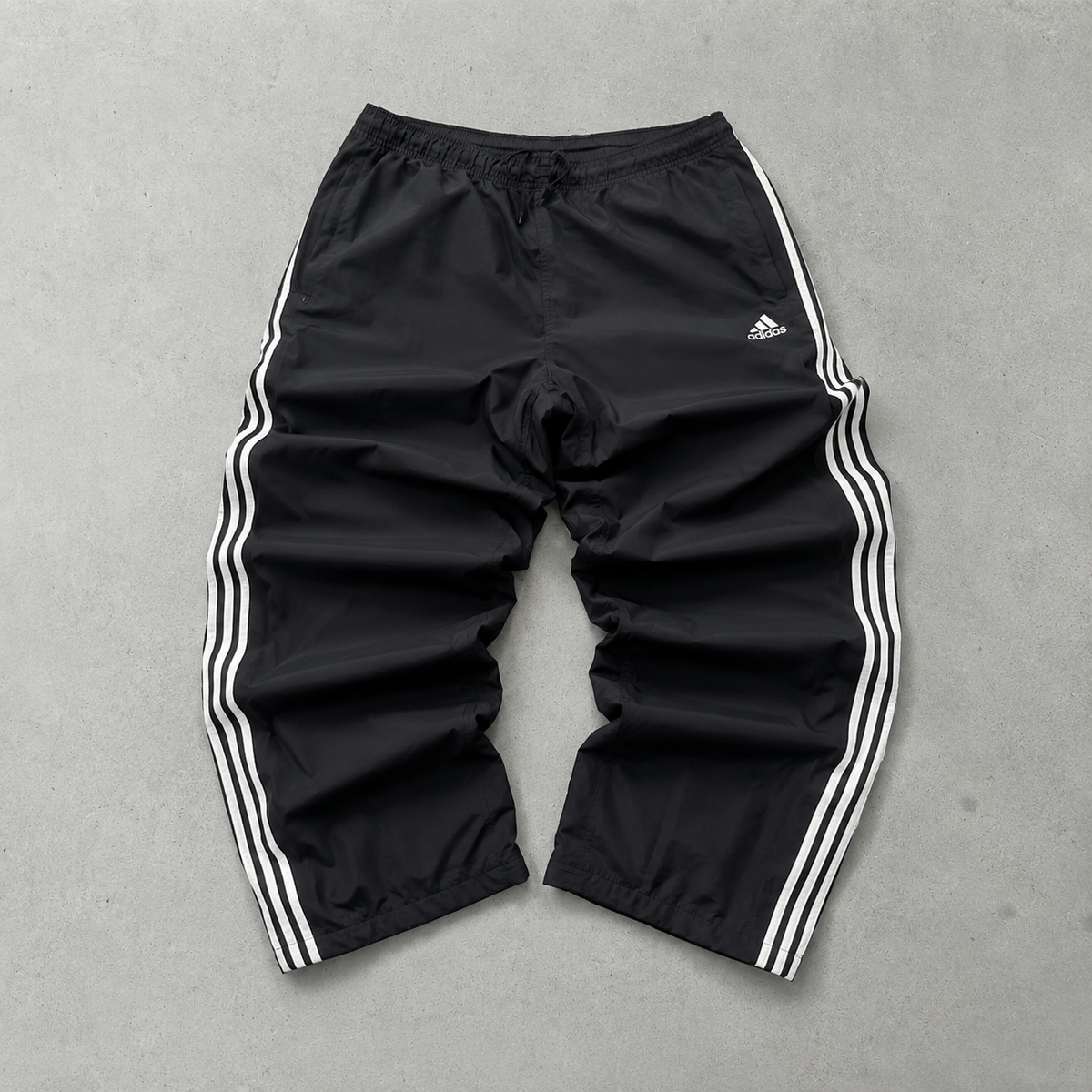 Y2K Adidas Track Pants Schwarz Rare (Size L)