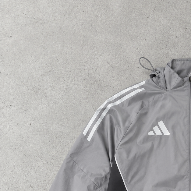 Veste de pluie Adidas grise rare (S)