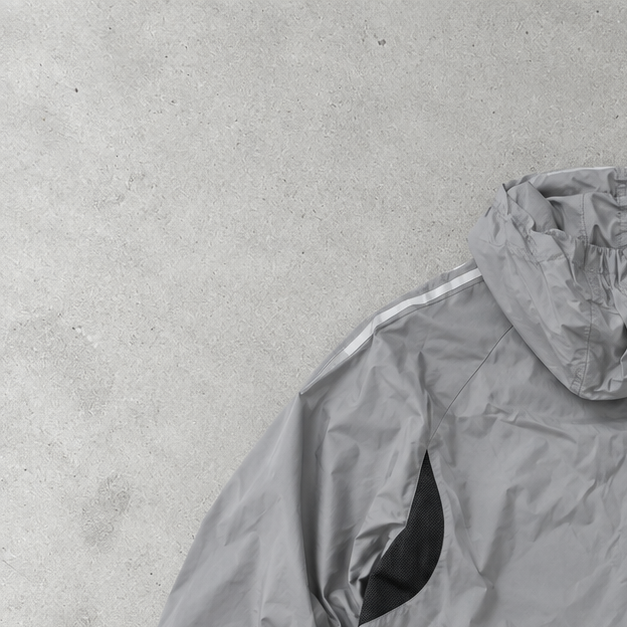 Veste de pluie Adidas grise rare (S)