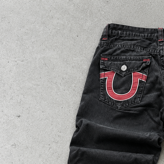Y2K True Religion Jeans Black Limited (L)