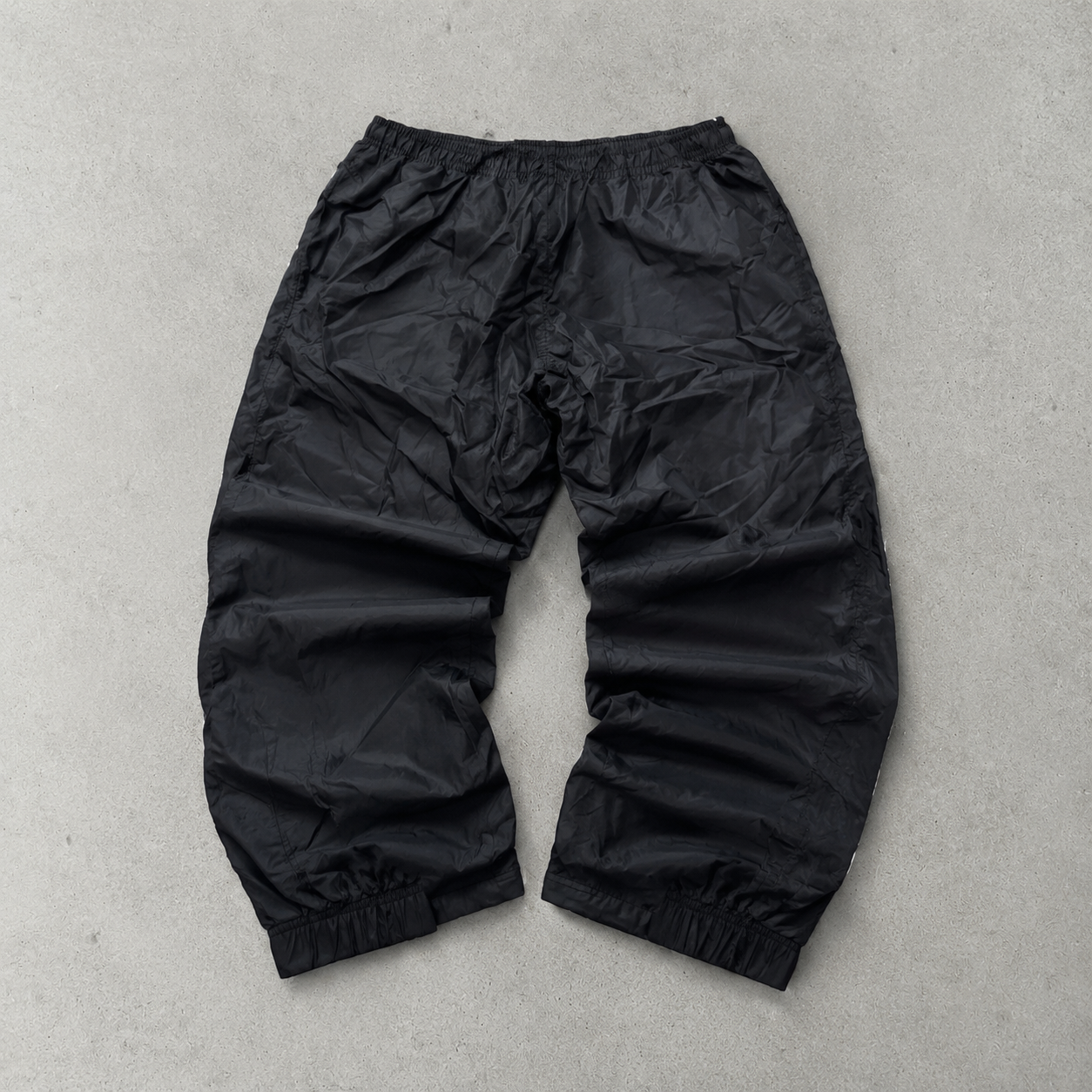 Y2K Nike Joggers Schwarz Rare Stitched Logo (XL)