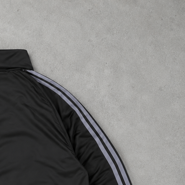 Y2K Adidas Track Jacket Black Limited (M)