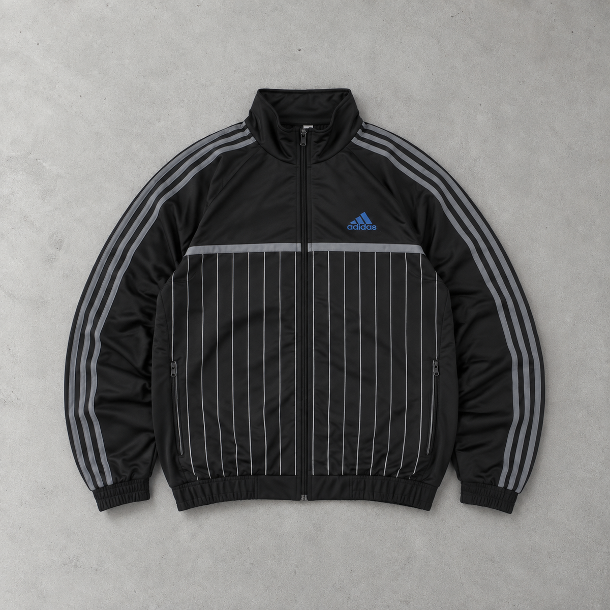 Y2K Adidas Track Jacket Black Limited (M)