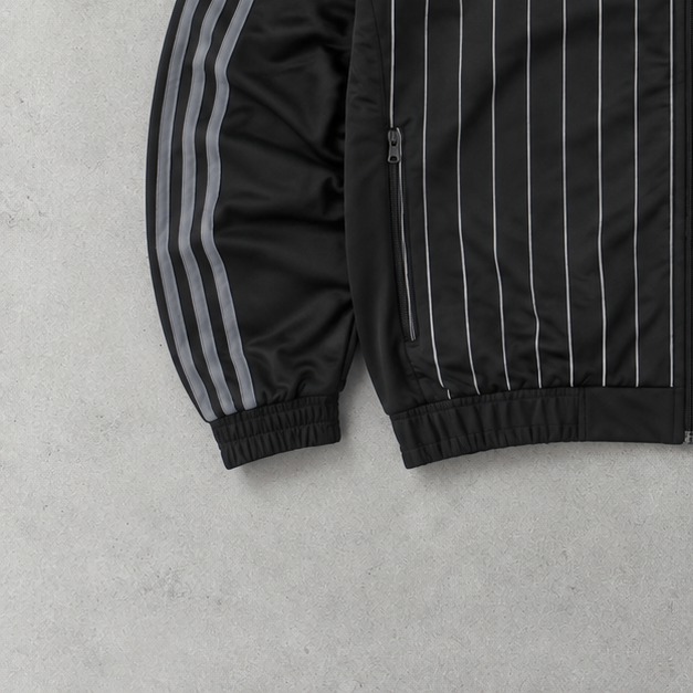 Y2K Adidas Track Jacket Black Limited (M)