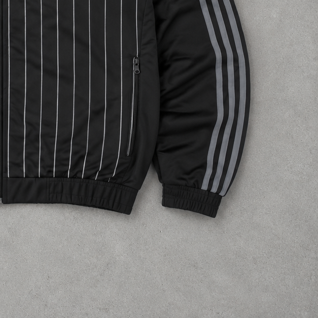 Y2K Adidas Track Jacket Black Limited (M)