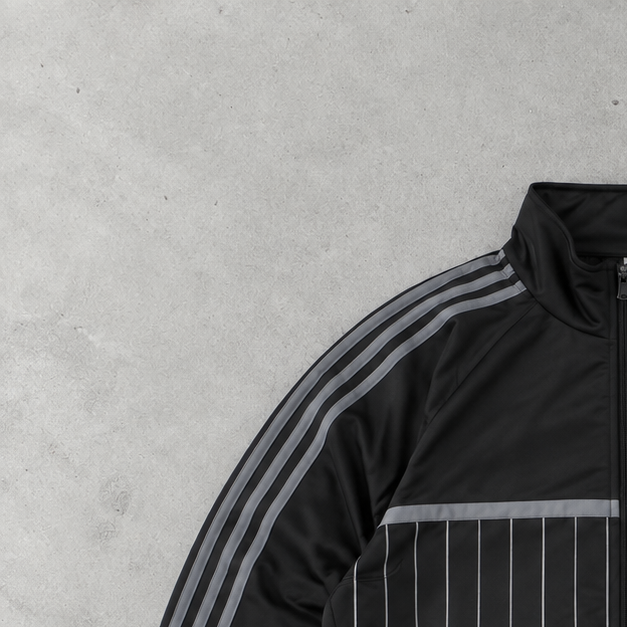 Y2K Adidas Track Jacket Black Limited (M)
