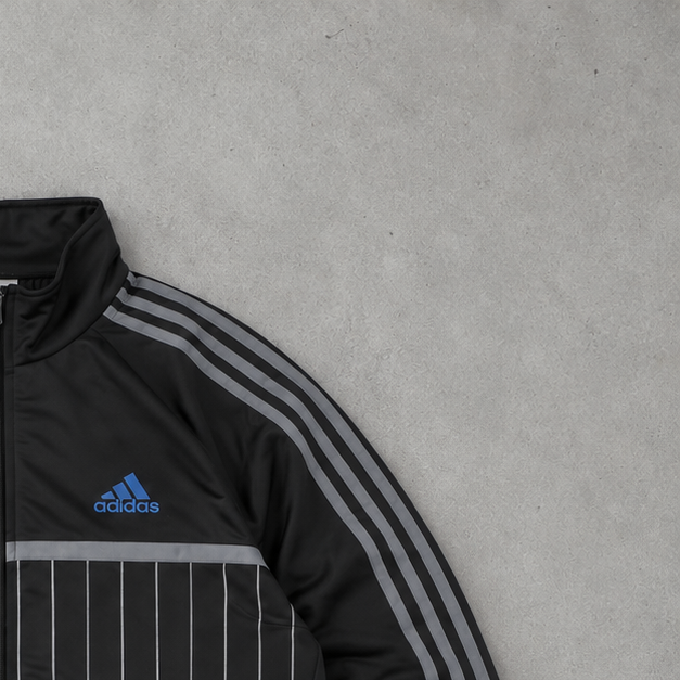 Y2K Adidas Track Jacket Black Limited (M)