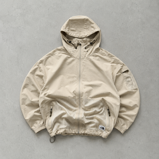 The North Face Windbreaker Cream, Beige Rare (M)