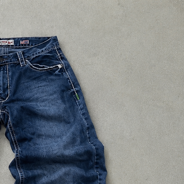 Y2K True Religion Jeans Marineblau, Schwarz Rare (W33 | DE 48)