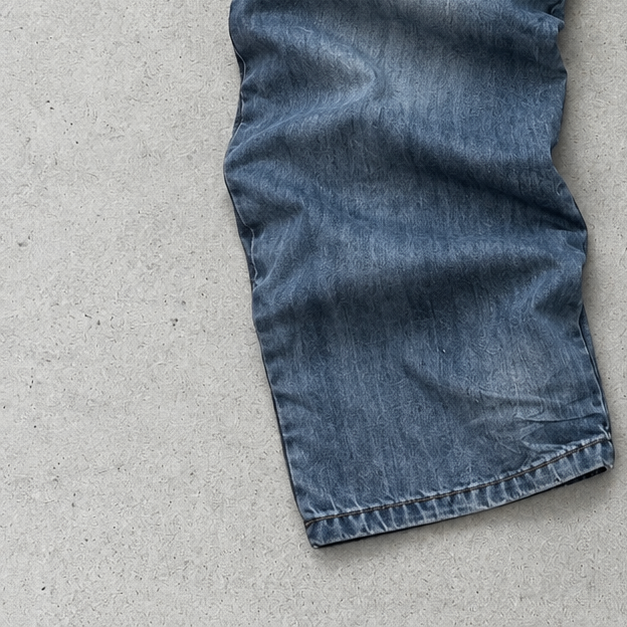 Y2K True Religion Straight Fit Jeans Blue Limited Stitched Logo (W31 | DE 46)