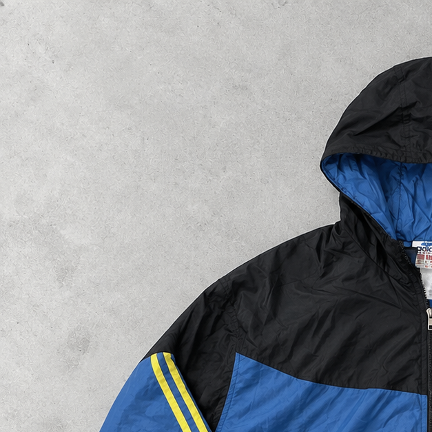 Adidas Windbreaker Blue / Black Rare (M)