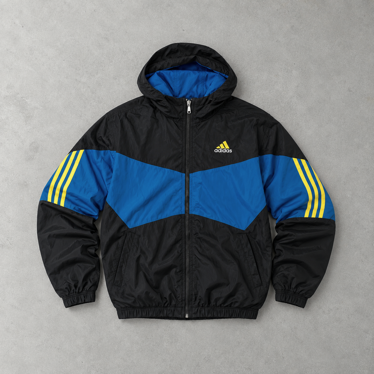 Adidas Windbreaker Blue / Black Rare (M)