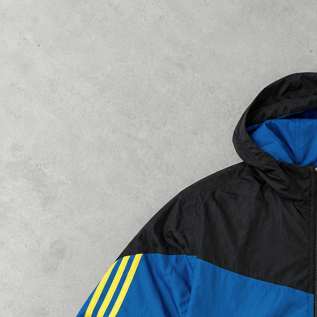 Adidas Windbreaker Blue / Black Rare (M)