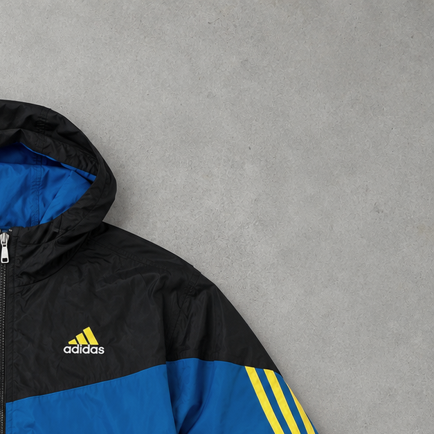 Adidas Windbreaker Blue / Black Rare (M)