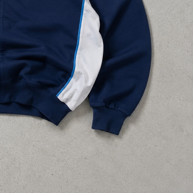 90s Y2K Reebok Windbreaker Navy / White Limited Stitched Logo (L)