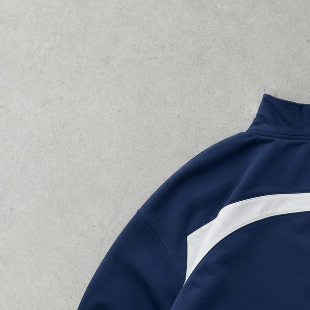 90s Y2K Reebok Windbreaker Navy / White Limited Stitched Logo (L)