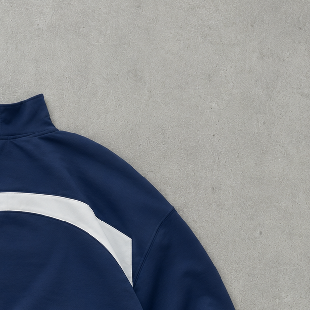 90s Y2K Reebok Windbreaker Navy / White Limited Stitched Logo (L)