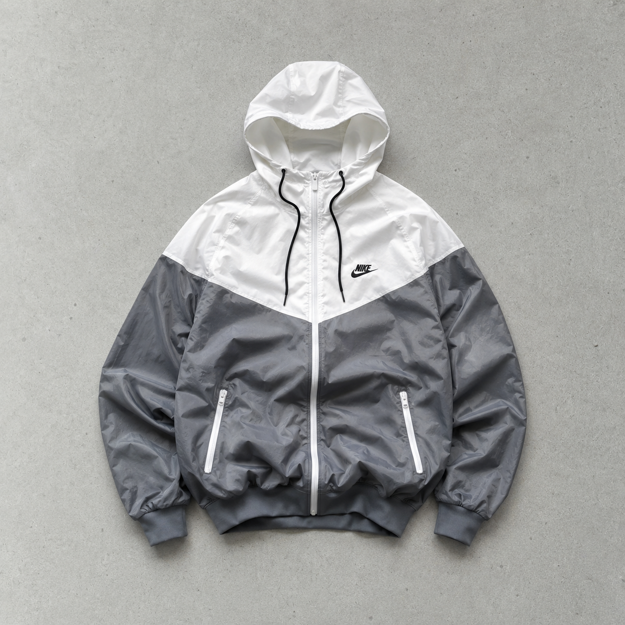 Nike Windbreaker Grey, White Rare (Size L)