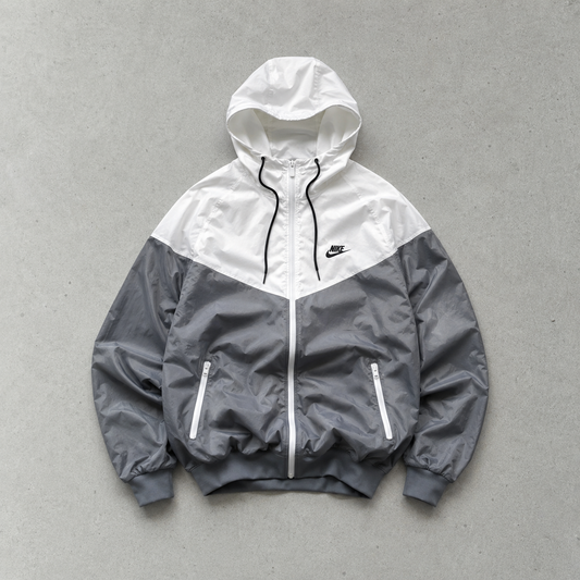 Nike Windbreaker Grey, White Rare (Size L)