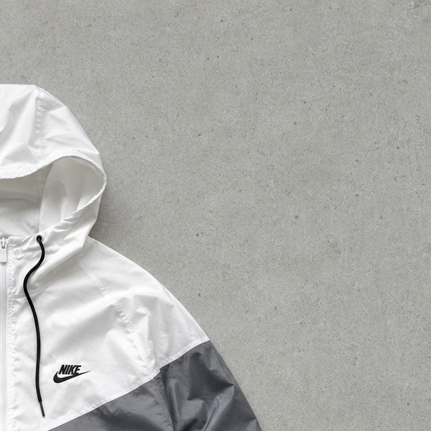 Nike Windbreaker Grey, White Rare (Size L)