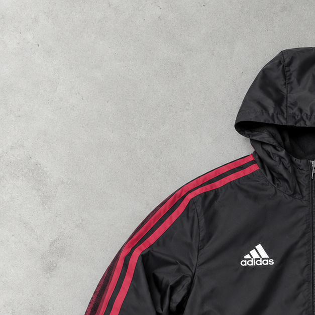 Manchester United Adidas Jacket Black / White Limited (S)