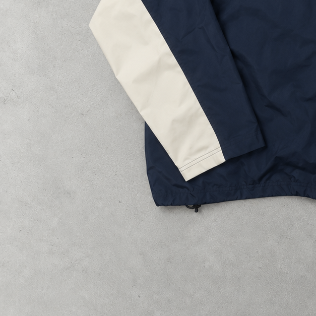 90s Nike Windbreaker Weiß, Marineblau Limited (XXL)