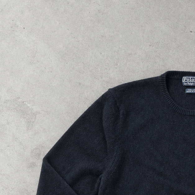Ralph Lauren Crewneck Sweater Marineblau Rare (L)