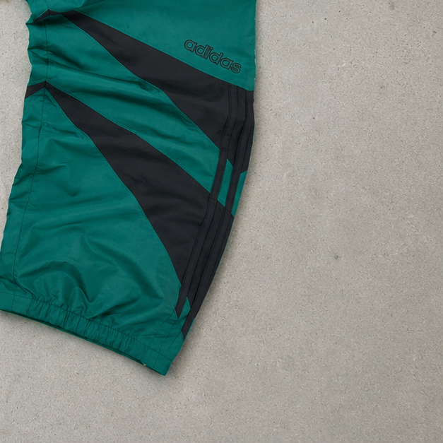 ADIDAS Rain Pants Green / Black Rare (L)
