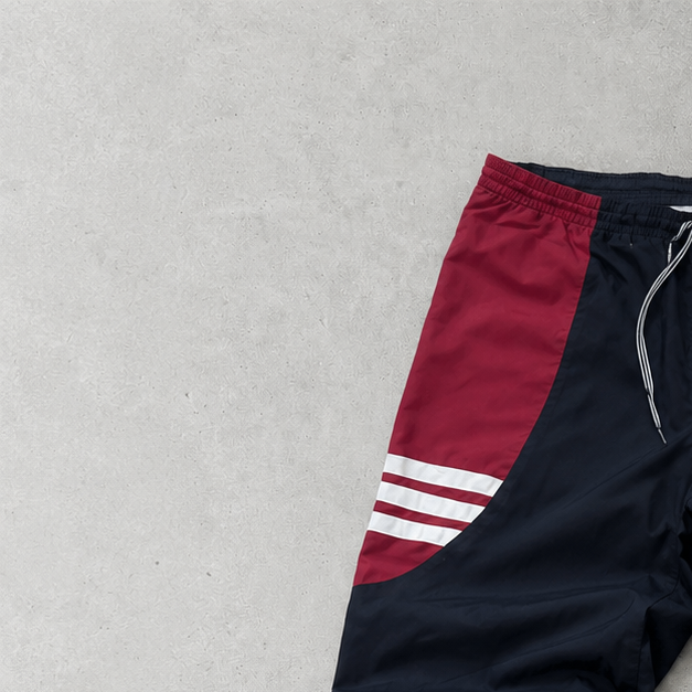 90s Adidas Track Pants Schwarz, Rot Limited (Size L) Stitched Logo