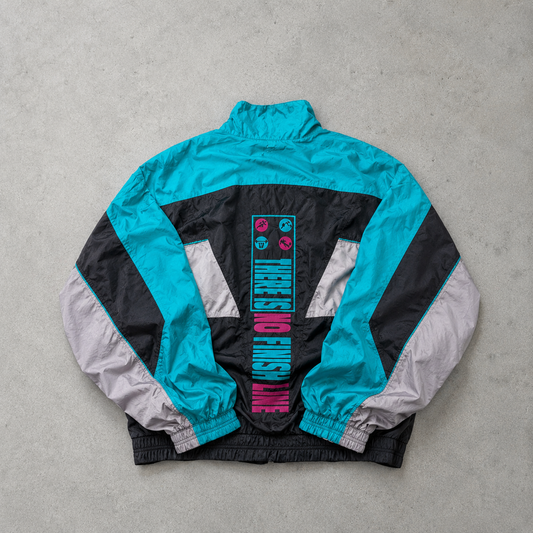 Vintage Nike Windbreaker Black, Grey Rare (XL) Stitched Logo