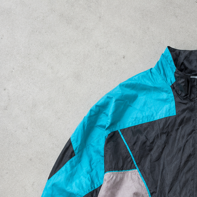 Vintage Nike Windbreaker Black, Grey Rare (XL) Stitched Logo