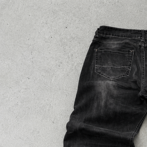 Y2K Armani Jeans Straight Fit Jeans Black Limited (W33 | DE 48)