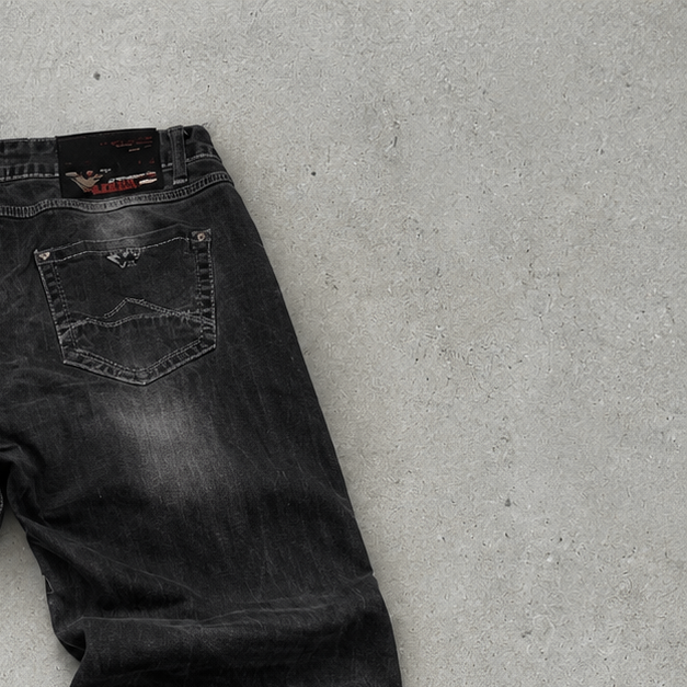Y2K Armani Jeans Straight Fit Jeans Black Limited (W33 | DE 48)