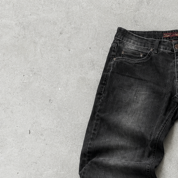 Y2K Armani Jeans Straight Fit Jeans Black Limited (W33 | DE 48)