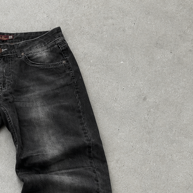 Y2K Armani Jeans Straight Fit Jeans Black Limited (W33 | DE 48)