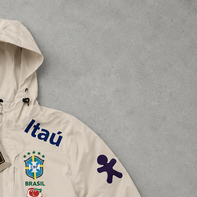 Brasilien Nike Windbreaker Creme Limited (M)